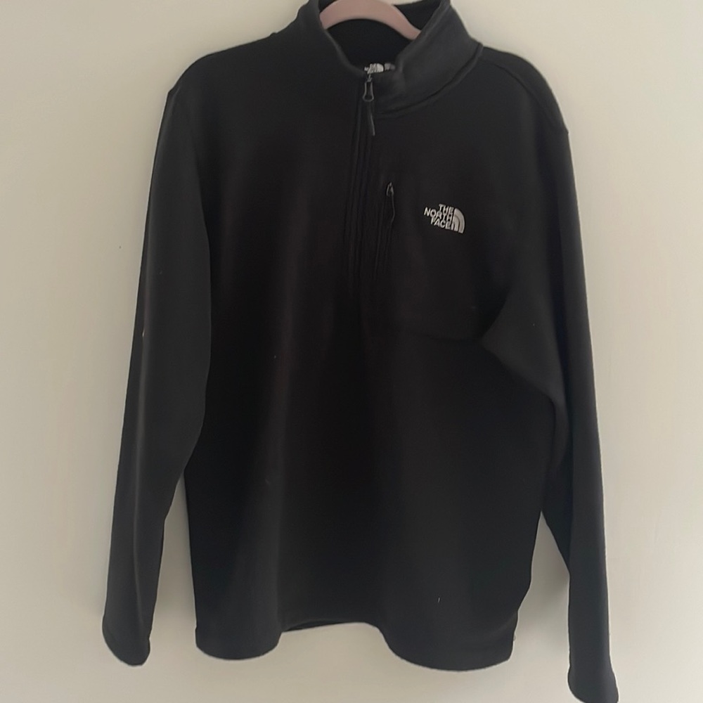 Mens The North Face Black half zip size L